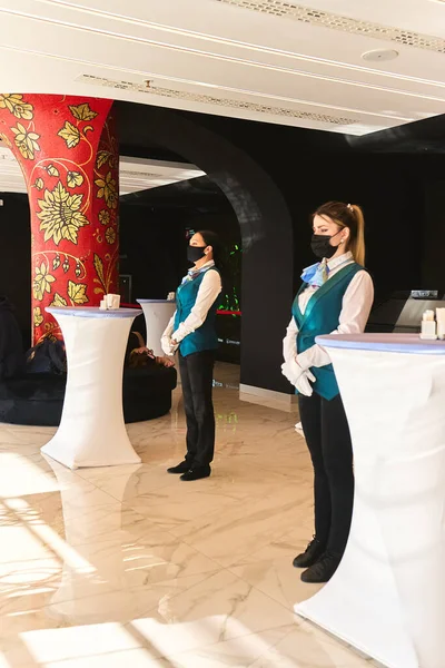 Moskova, Rusya - 27.03.2021: Irina Viner-Usmanova ritmik jimnastik sarayı, Olay Moskova Seyahat Hack 2021