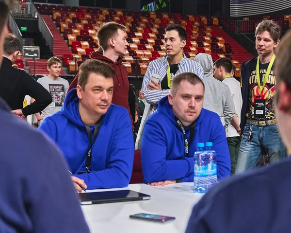 Moskova, Rusya - 27.03.2021: Irina Viner-Usmanova ritmik jimnastik sarayı, Olay Moskova Seyahat Hack 2021