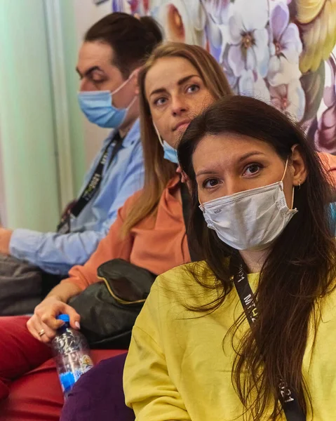 Moskova, Rusya - 27.03.2021: Irina Viner-Usmanova ritmik jimnastik sarayı, Olay Moskova Seyahat Hack 2021                  