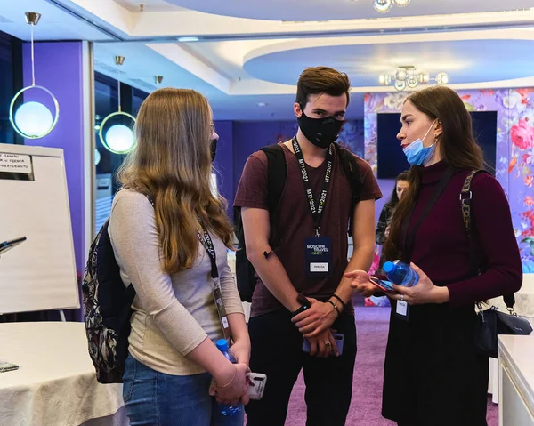 Moskova, Rusya - 27.03.2021: Irina Viner-Usmanova ritmik jimnastik sarayı, Olay Moskova Seyahat Hack 2021                  