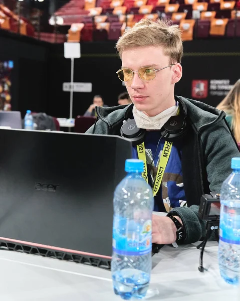 Moskova, Rusya - 27.03.2021: Irina Viner-Usmanova ritmik jimnastik sarayı, Olay Moskova Seyahat Hack 2021                  