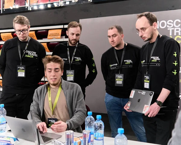 Moskova, Rusya - 27.03.2021: Irina Viner-Usmanova ritmik jimnastik sarayı, Olay Moskova Seyahat Hack 2021                  