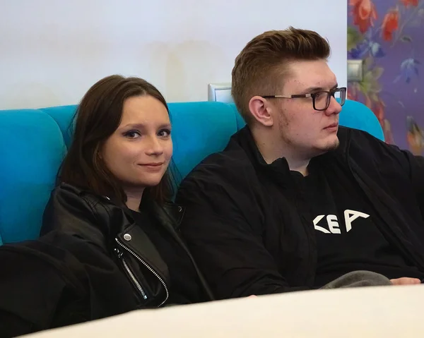 Moskova, Rusya - 27.03.2021: Irina Viner-Usmanova ritmik jimnastik sarayı, Olay Moskova Seyahat Hack 2021                  