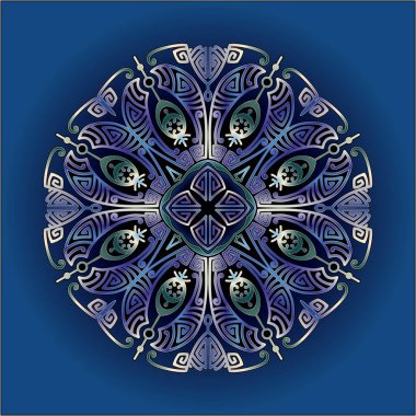 Yazdırma için mandala sanat süsü