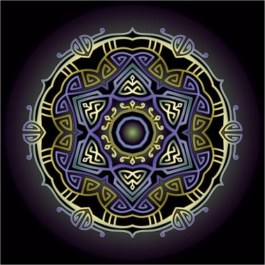 Yazdırma için mandala sanat süsü