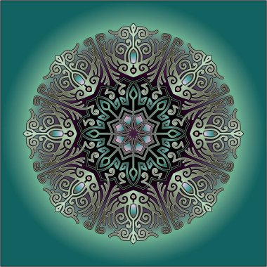 Yazdırma için mandala sanat süsü