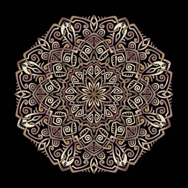 Yazdırma için mandala sanat süsü