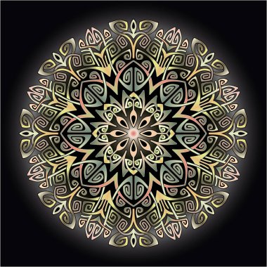 Yazdırma için mandala sanat süsü