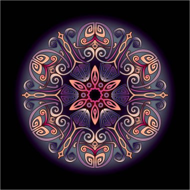 Yazdırma için mandala sanat süsü