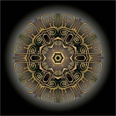 Yazdırma için mandala sanat süsü