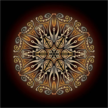 Yazdırma için mandala sanat süsü