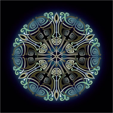 Yazdırma için mandala sanat süsü