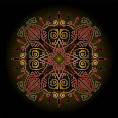 Yazdırma için mandala sanat süsü