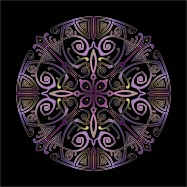 Yazdırma için mandala sanat süsü