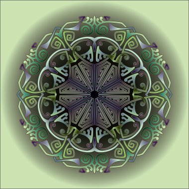 Yazdırma için mandala sanat süsü