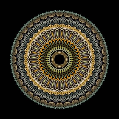 Yazdırma için mandala sanat süsü