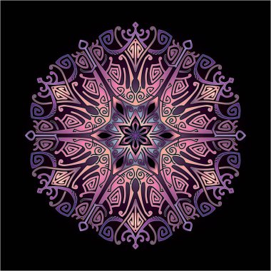 Yazdırma için mandala sanat süsü