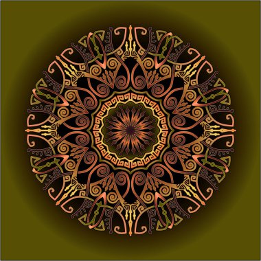 Yazdırma için mandala sanat süsü