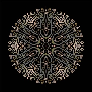 Yazdırma için mandala sanat süsü