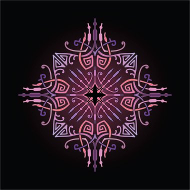 Yazdırma için mandala sanat süsü