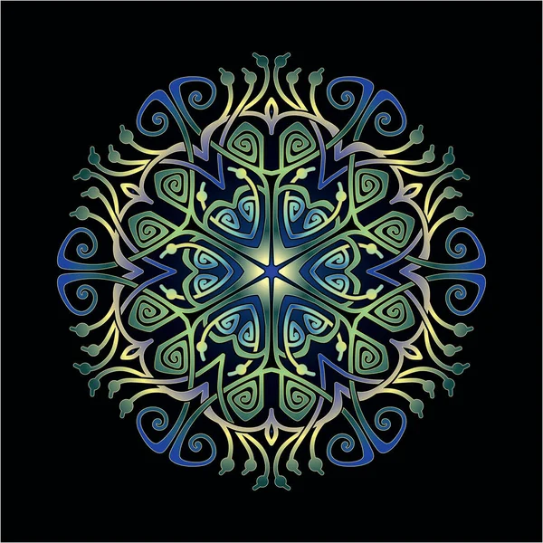 Ornamento Arte Mandala Para Imprimir — Archivo Imágenes Vectoriales