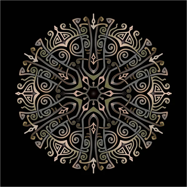 Mandala Art Ornament Printing — Stock Vector