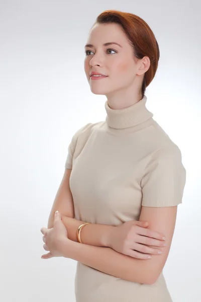 Retrato de una mujer hermosa — Foto de Stock