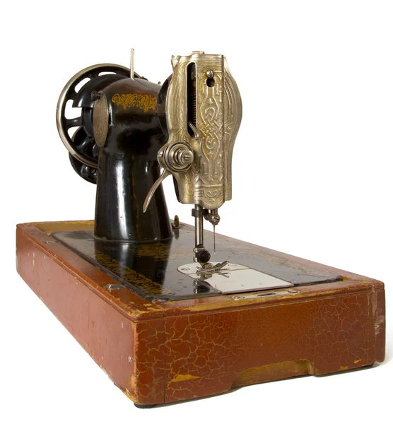 Старая швейная машина — стоковое фото