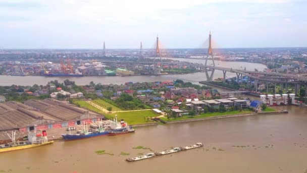 Timelapse del puente de Bhumibol — Vídeos de Stock