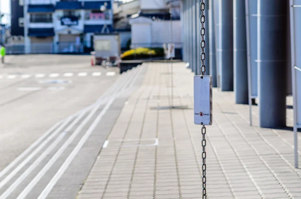 Warning Don't Touch at Entrance — Stock Photo, Image