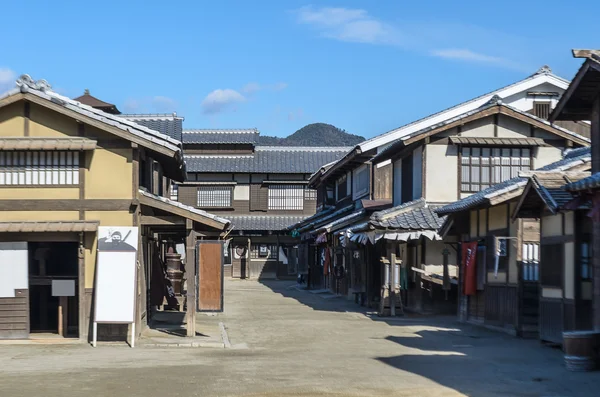 Traditionella japanska byggnader och street — Stockfoto