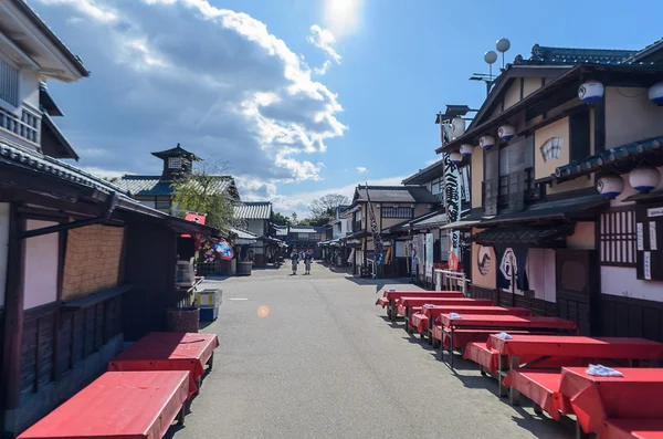 Traditionelle japanische Gebäude, Straße, Bistro oder Restaurant — Stockfoto