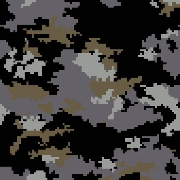 Camouflage numérique pixel. fond transparent. Vecteur eps 10 . — Image vectorielle