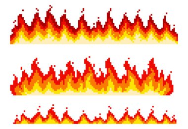 Oyun Efektleri ve Kullanıcı Arayüzü için Piksel Ateş Satırları