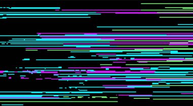 RGB Renk Çubukları ve Parazitli Retro TV Arızası Arkaplanı