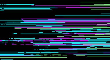 RGB Renk Çubukları ve Parazitli Retro TV Arızası Arkaplanı