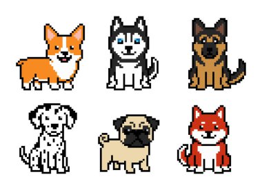 Piksel Sanat Altın Para Döndürme Set 8 bit Retro Oyun Canlandırma Sprite Vektörü