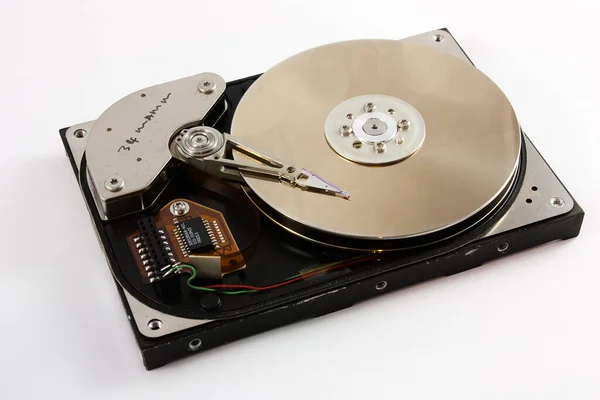 General View hard drive unmonted plates and electronic Stock Picture