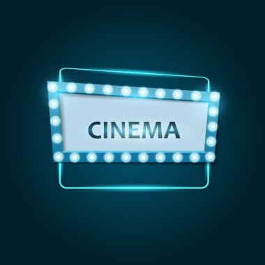 Işık efektleri ile vektör parlak retro afiş