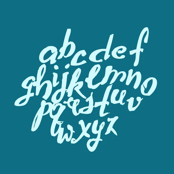 Vector handmade brush script, good lettering eps — Stock Vector