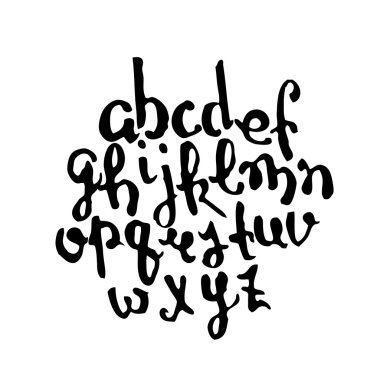 Vektör el yapımı fırça komut dosyası, iyi yazı eps