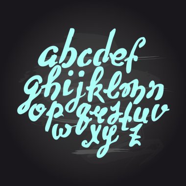 Vektör el yapımı fırça komut dosyası, iyi yazı eps