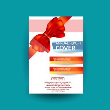 Kapak yıllık afiş Poster A4 boyutu için vektör tasarımı