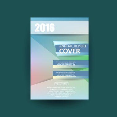 Kapak yıllık afiş Poster A4 boyutu için vektör tasarımı