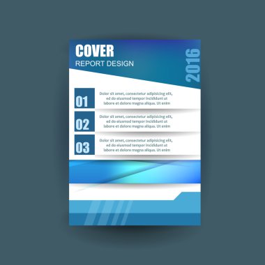 A4 kapak yıllık el ilanı rapor iş vektör