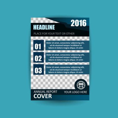 A4 kapak yıllık el ilanı rapor iş vektör