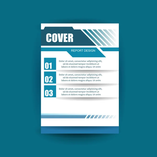 A4 couvrent le rapport annuel du prospectus vecteur d'activité — Image vectorielle