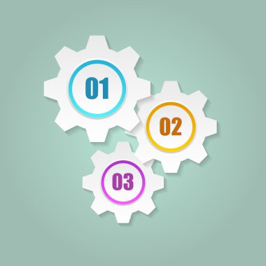 Vites numaraları ile. Vektör çizim.