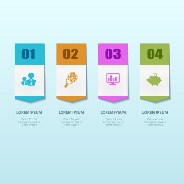 Vektör bilgisel veya web tasarım şablonu