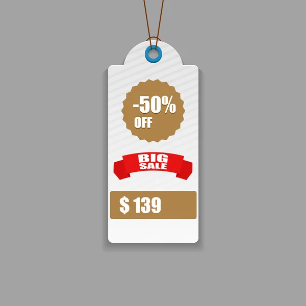 Sale tags, vector illustration — Stock Vector